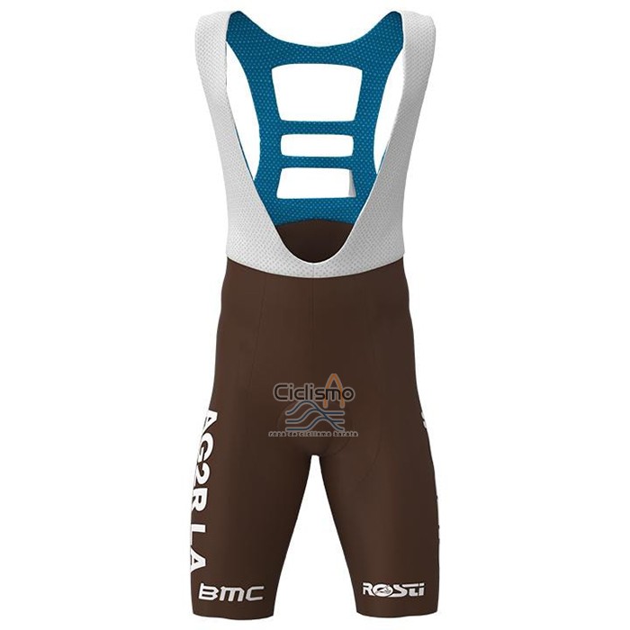 Ag2r Citroen Team Ropa Ciclismo Culotte Corto 2021 Mangas Cortas Blanco